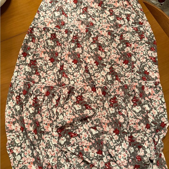 Floral Gray and Pink Women's Skirt‎ - Picture 4 of 4
